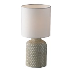 Obrázek pro produkt Stolní lampa Lumetto Ravello šedobílá, patice E14, 15 x 32 cm - FANEUROPE