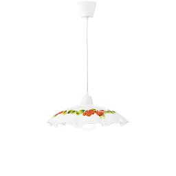 Obrázek pro produkt Závěsné svítidlo Ribes bílé, 1xE27, 42 x 42 x 120 cm - FANEUROPE