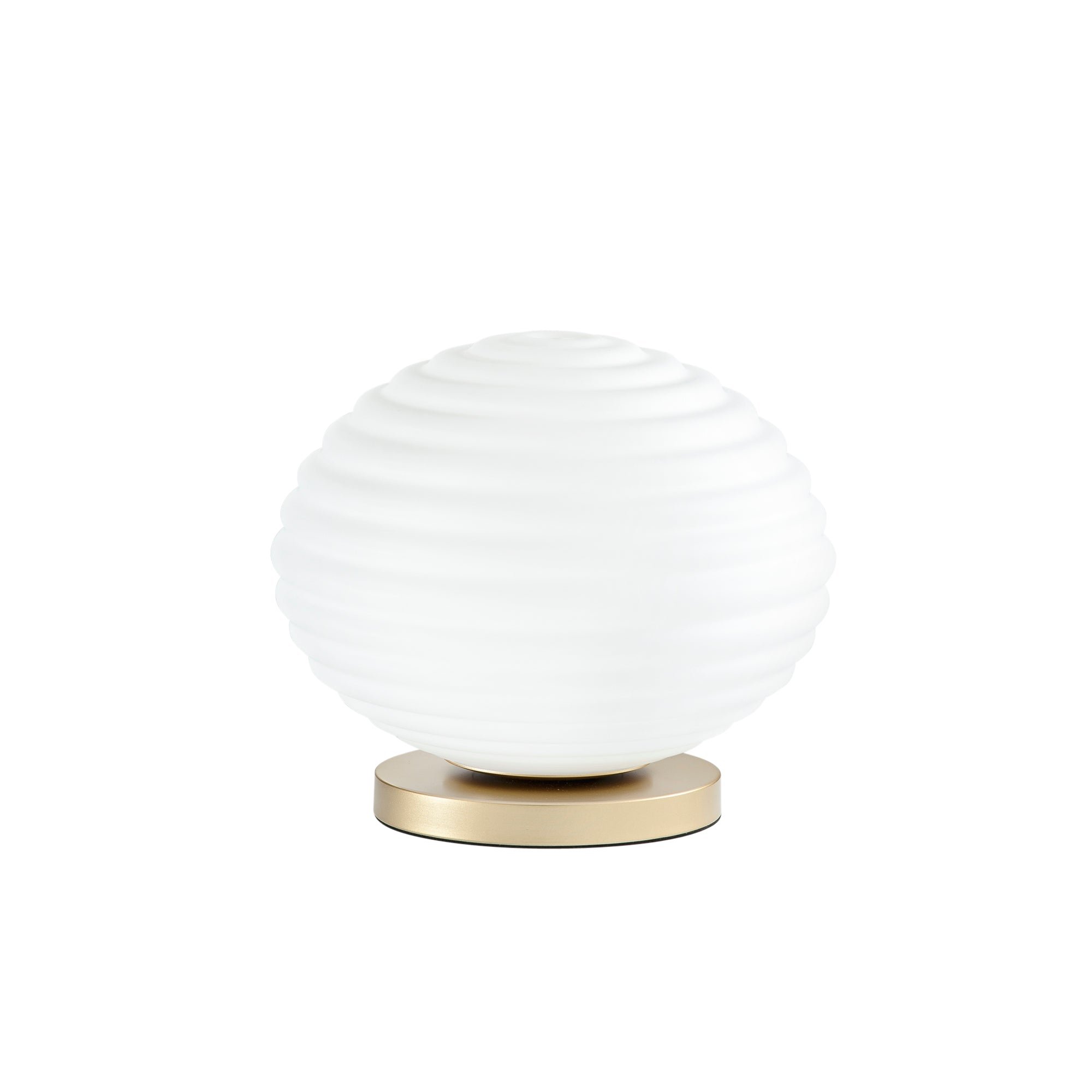 FAN I-RIPPLE-L32-ORO Stolní lampa Lumetto Ripple zlatá, patice E27, 32 x 32 x 28 cm - FANEUROPE