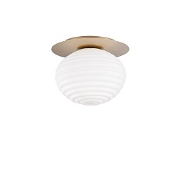 Obrázek pro produkt Stropní přisazené svítidlo Ripple zlatá, patice E27, 35 x 35 x 28 cm - FANEUROPE