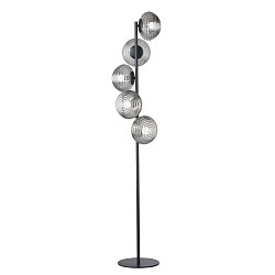 Obrázek pro produkt Stojací lampa Piantana Ripple černá, 5xE27, 32,5 x 160 cm - FANEUROPE