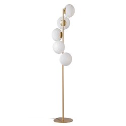 Obrázek pro produkt Stojací lampa Piantana Ripple zlatá, 5xE27, 32,5 x 160 cm - FANEUROPE