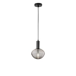 Obrázek pro produkt Závěsné svítidlo Ripple černá, patice E27, 18 x 18 x 150 cm - FANEUROPE
