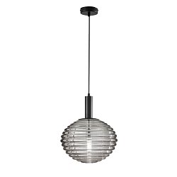 Obrázek pro produkt Závěsné svítidlo Ripple černá, patice E27, 32 x 32 x 150 cm - FANEUROPE