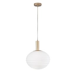 Obrázek pro produkt Závěsné svítidlo Ripple zlatá, patice E27, 32 x 32 x 150 cm - FANEUROPE
