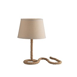 Obrázek pro produkt Stolní lampa Lume Rope černá, patice E27, 30 x 48 cm - FANEUROPE