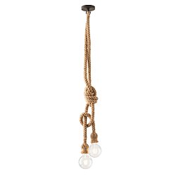 Obrázek pro produkt Závěsné svítidlo Rope černá, 2xE27, délka 150 cm - FANEUROPE