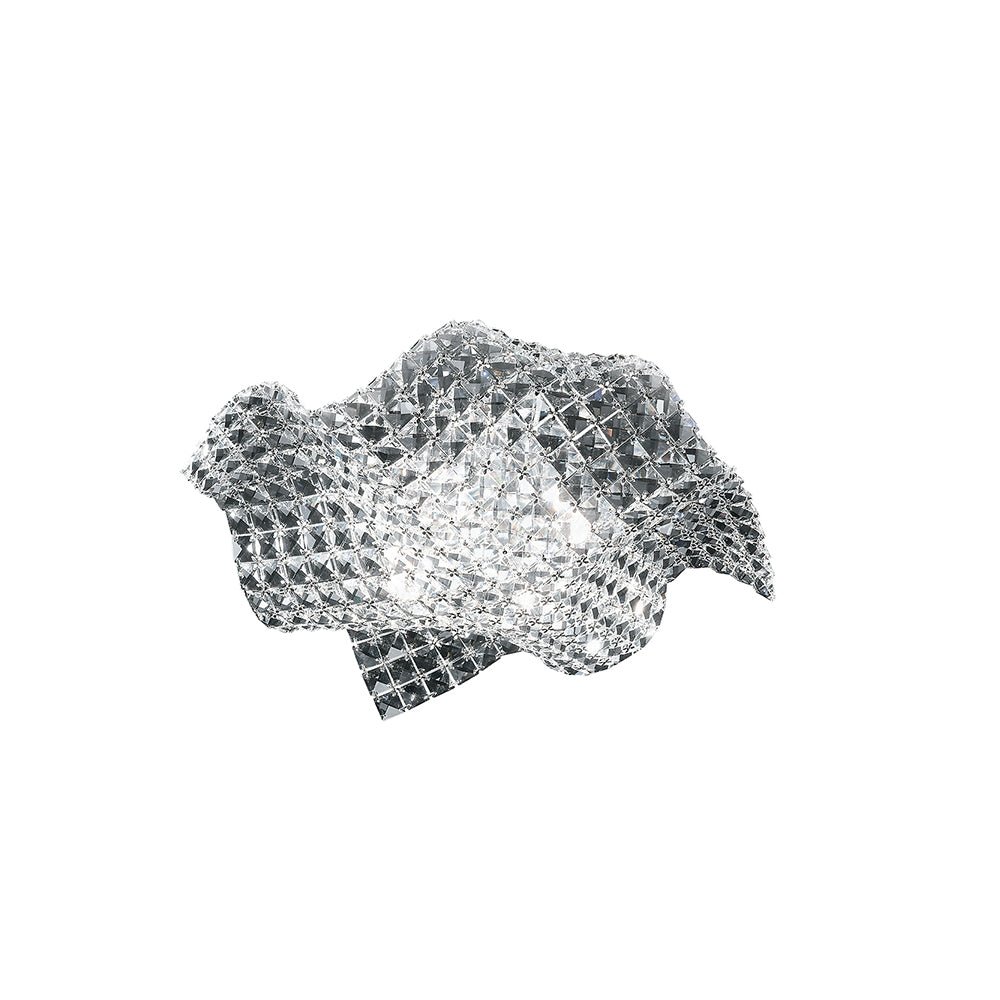 FAN I-RUMBA-H2O/PL44 Stropní přisazené svítidlo Rumba průhledná, 4xG9, 44 x 44 x 12 cm - FANEUROPE
