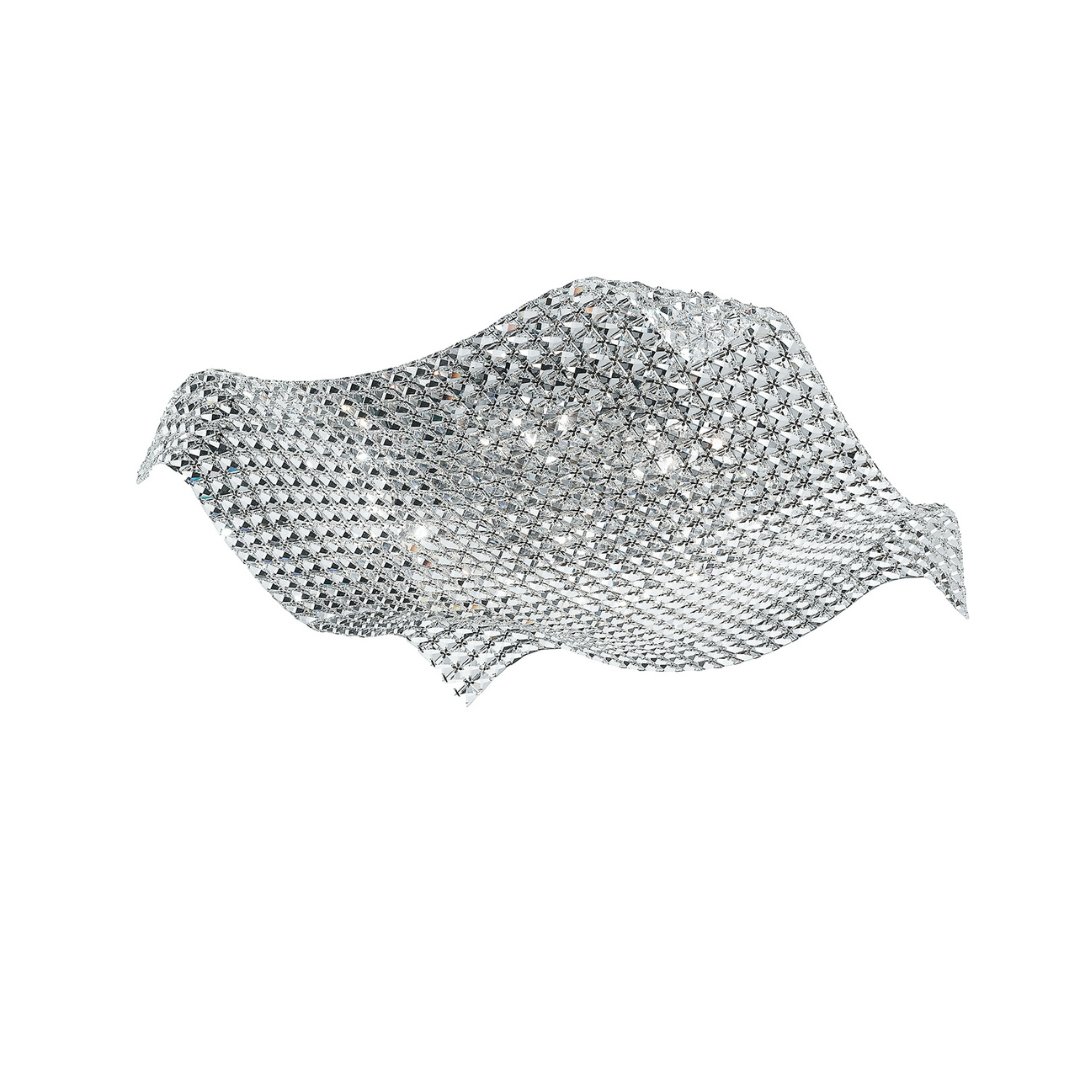 FAN I-RUMBA-H2O/PL72 Stropní přisazené svítidlo Rumba průhledná, 9xG9, 72 x 72 x 16 cm - FANEUROPE