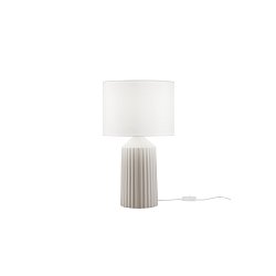 Obrázek pro produkt Stolní lampa Sahara (béžová keramika) 1 x E27, pr. 35 x 61 cm - FANEUROPE
