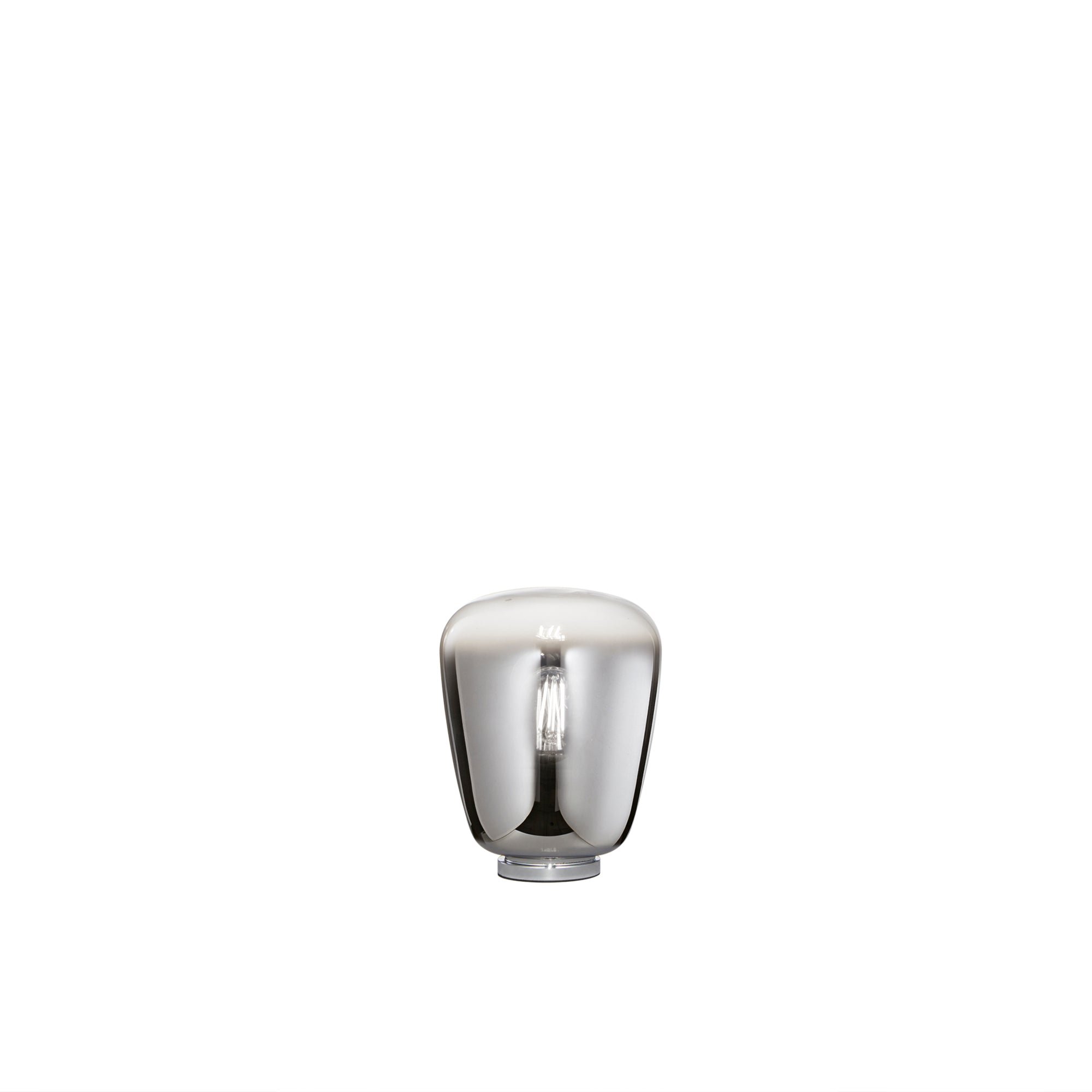 FAN I-SMOKE-L20 Stolní lampa LUME SMOKE chrom, 1xE27, 19,7 x 25 cm - FANEUROPE