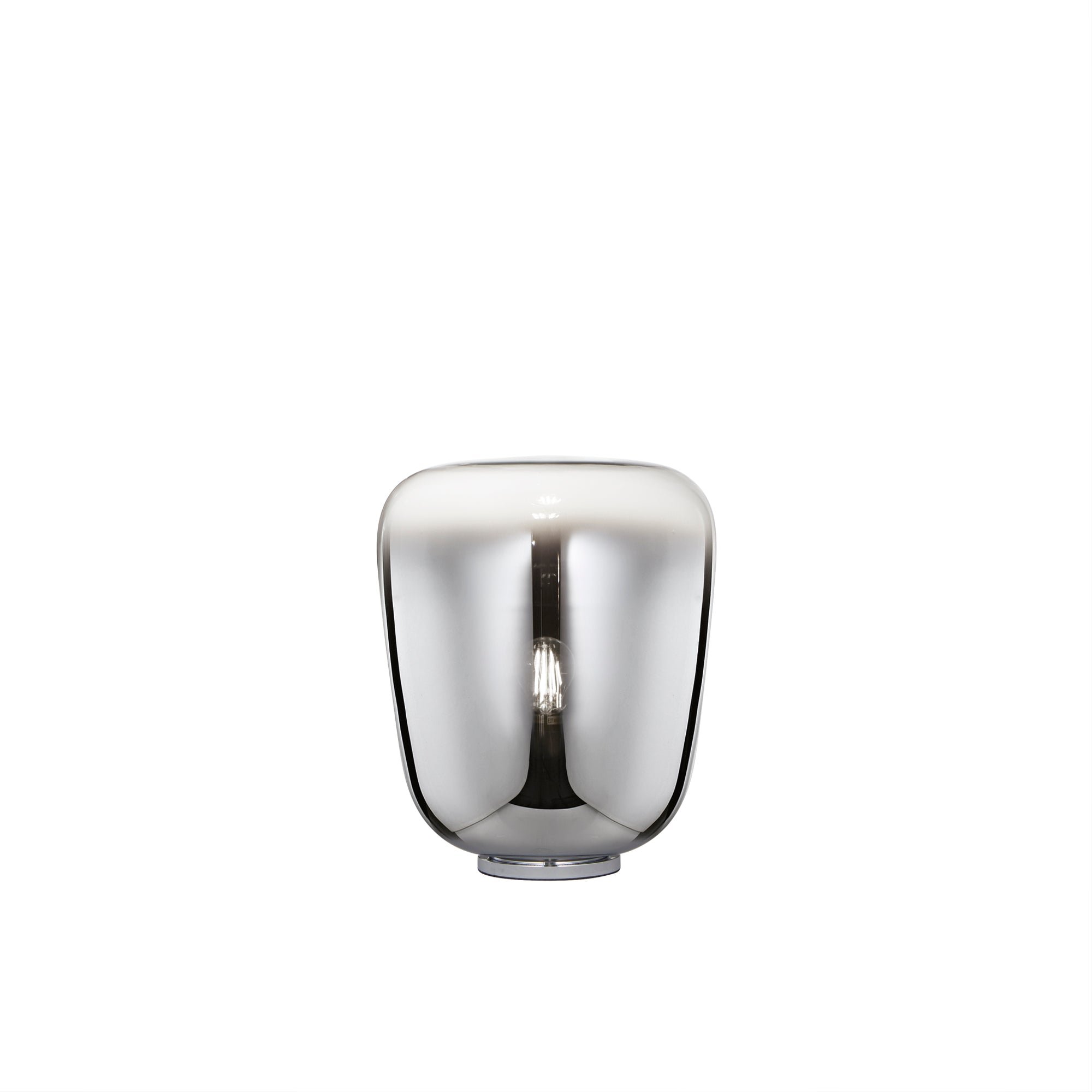FAN I-SMOKE-L35 Stolní lampa LUME SMOKE chrom, 1xE27, 33 x 39,8 cm - FANEUROPE