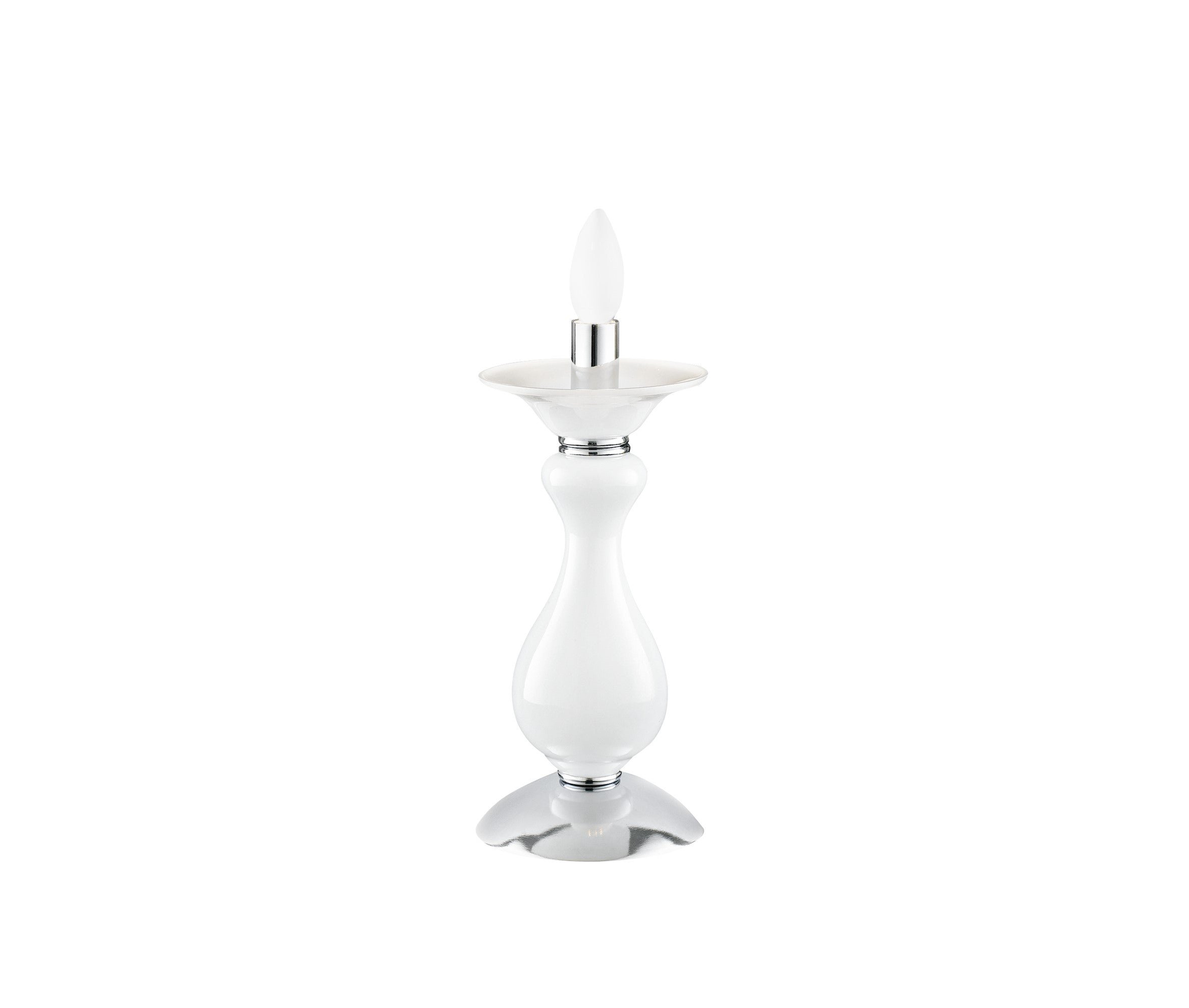FAN I-SOFFIO/LUME Stolní lampa LUME SOFFIO bílá/chrom, 1xE14, 15x36 cm - FANEUROPE