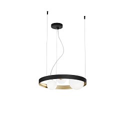 Obrázek pro produkt Závěsné svítidlo SONETTO černá/zlatá, 3xG9, 45x150 cm - FANEUROPE