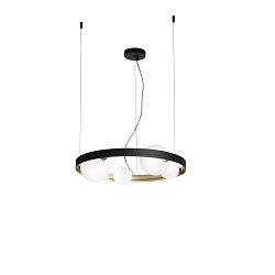 Obrázek pro produkt Závěsné svítidlo SONETTO černá/zlatá, 5xG9, 55x150 cm - FANEUROPE