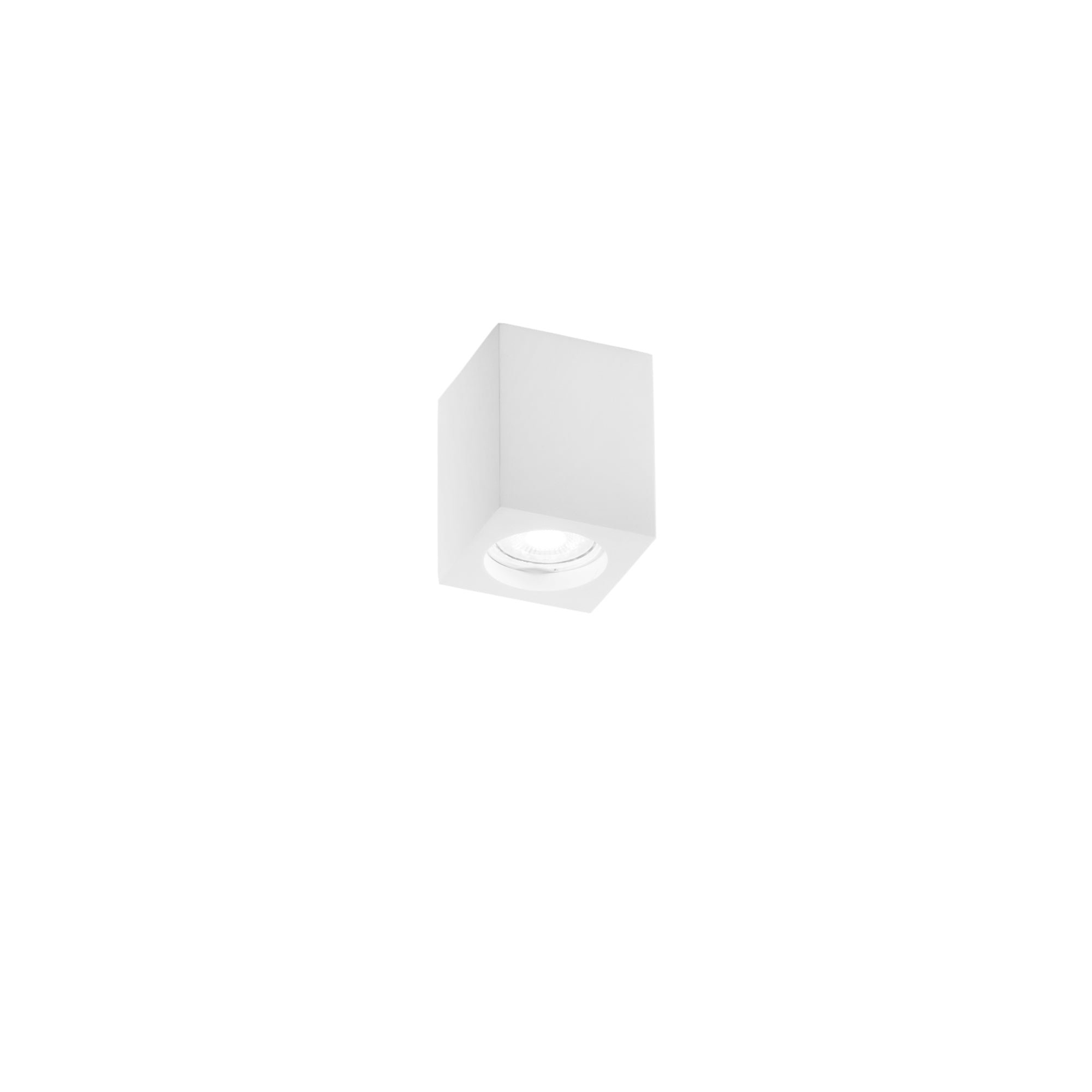 FAN I-SPACE-S-Q1 Stropní svítidlo SPACE hranaté bílá, 1xGU10, 7x7x9 cm - FANEUROPE