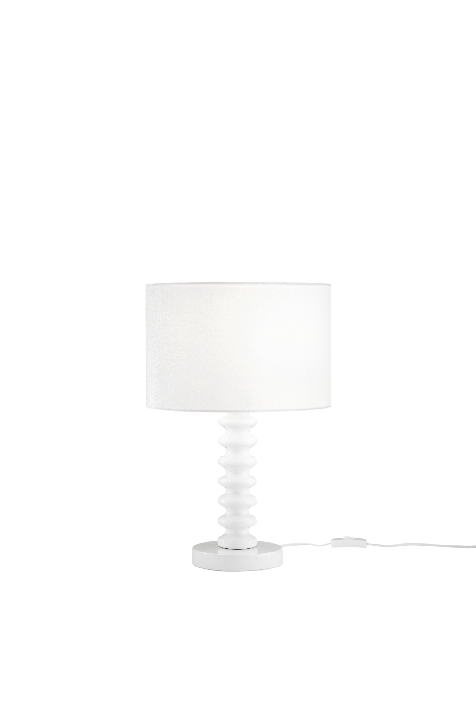 FAN I-SULTAN-L-BCO Stolní lampa Sultan (bílá + samet) kov + samet, 1 x E27, 15 W; lampa pr. 30 x 20 cm, konstrukce 30 x 30 x 45,5 cm - FANEUROPE