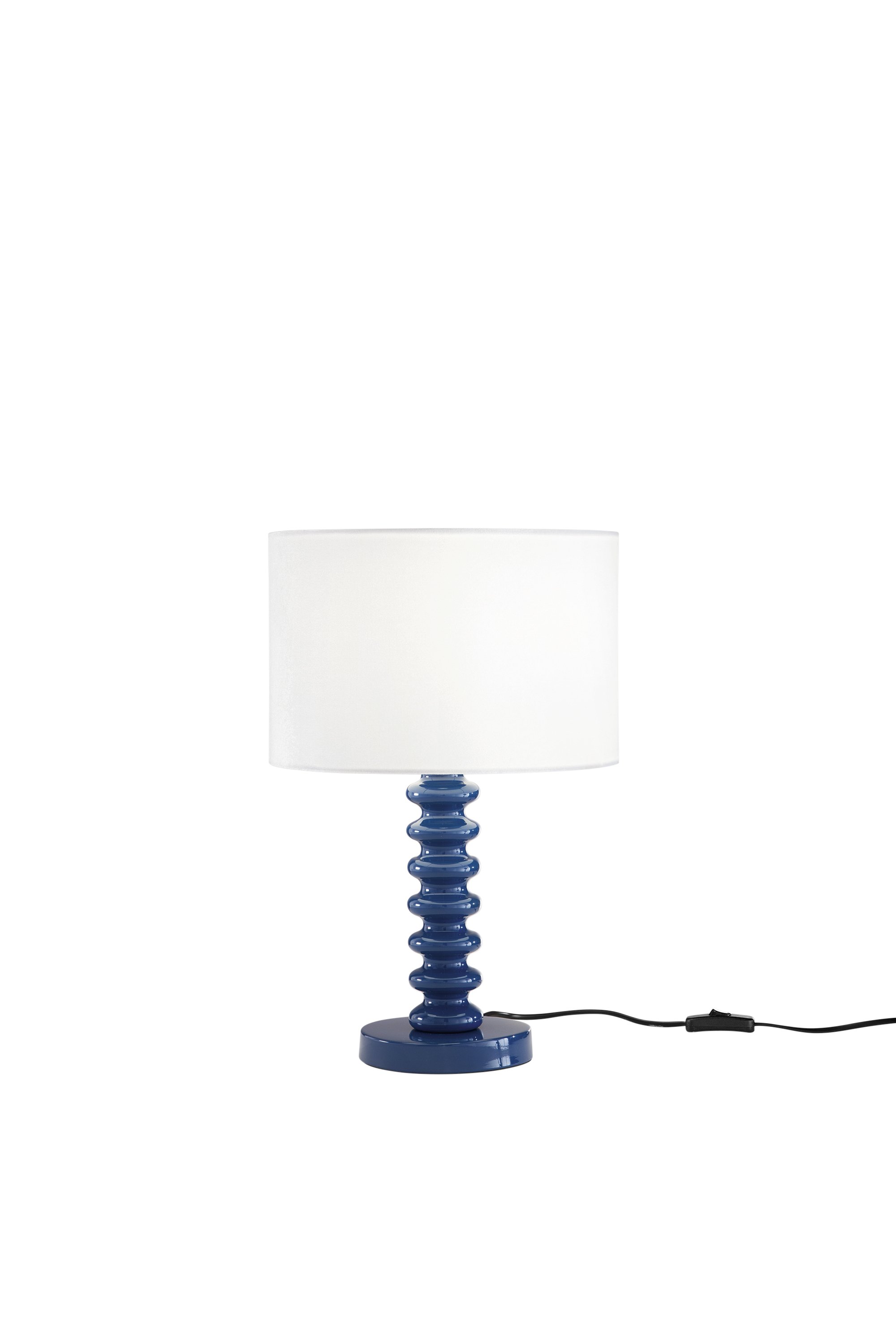 FAN I-SULTAN-L-BLU Stolní lampa Sultan (modrá + samet) kov + samet, 1 x E27, 15 W; lampa pr. 30 x 20 cm, konstrukce 30 x 30 x 45,5 cm - FANEUROPE