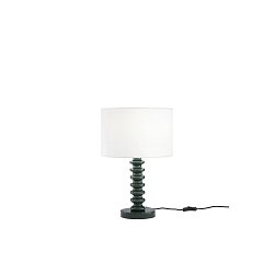 Obrázek pro produkt Stolní lampa Sultan (zelená + samet) kov + samet, 1 x E27, 15 W; lampa pr. 30 x 20 cm, konstrukce 30 x 30 x 45,5 cm - FANEUROPE