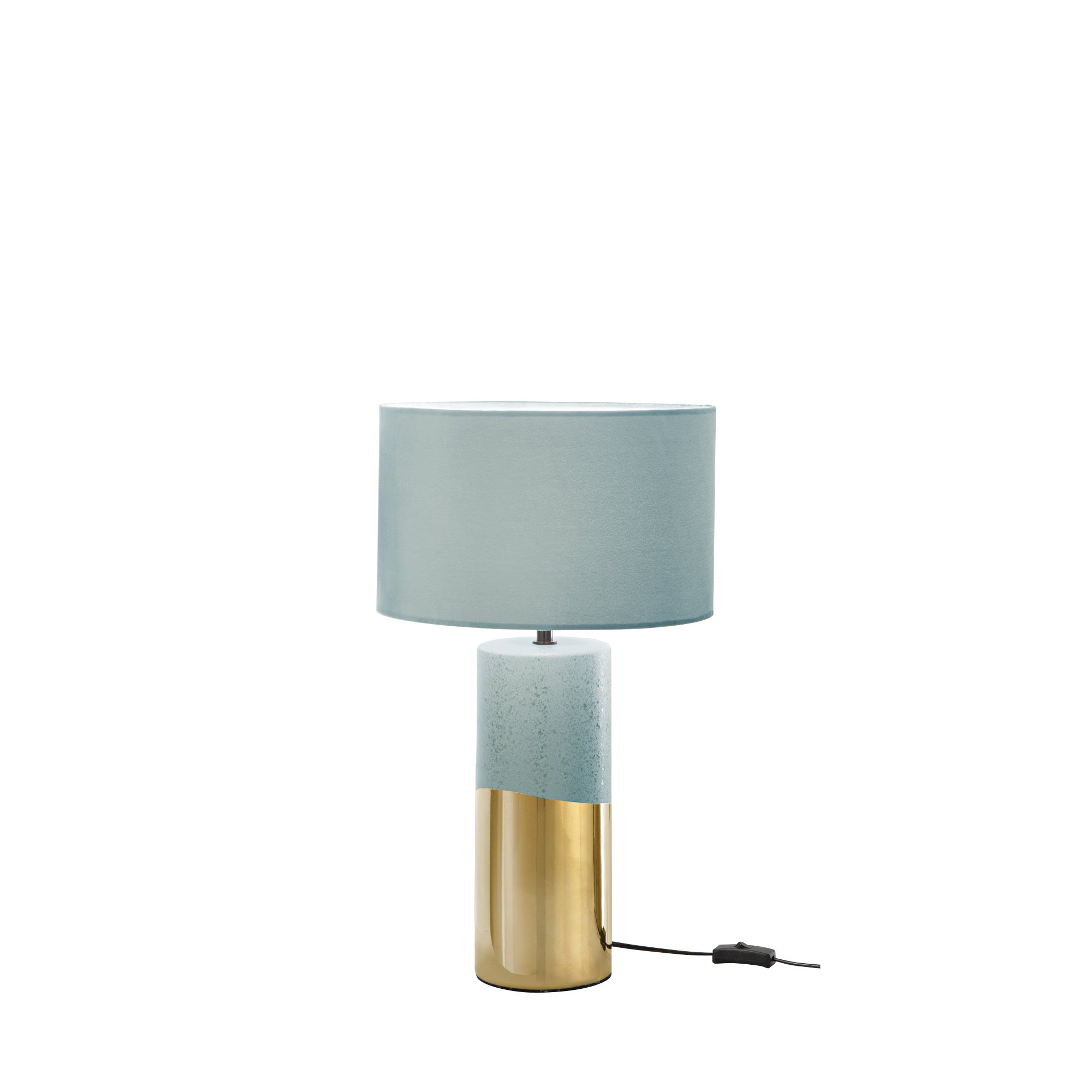 FAN I-TATAKA-L-BO Stolní lampa LUME TATAKA zelená PAVONE/zlatá, 1xE27, 33 x 33 x 55 cm - FANEUROPE