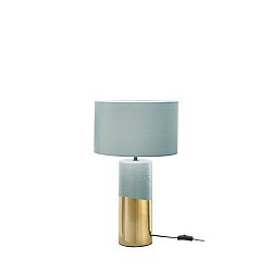 Obrázek pro produkt Stolní lampa LUME TATAKA zelená PAVONE/zlatá, 1xE27, 33 x 33 x 55 cm - FANEUROPE
