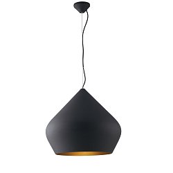 Obrázek pro produkt Závěsné svítidlo THOLOS černá/zlatá, 1xE27, 52 x 201 cm - FANEUROPE