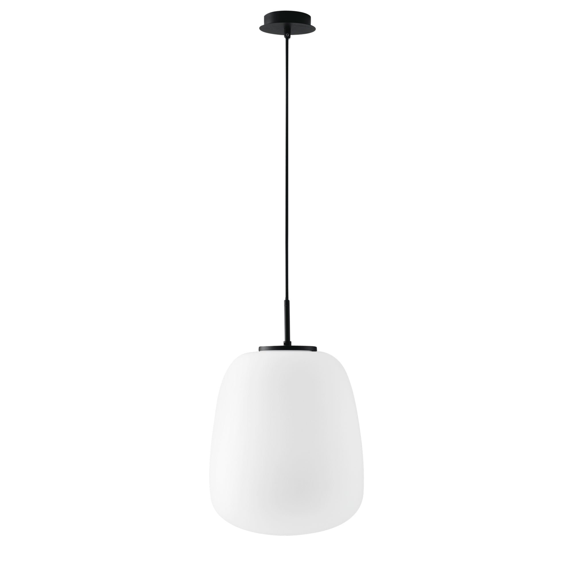 FAN I-TOLOMEO-S39 Závěsné svítidlo TOLOMEO OVALE bílá opál, 1xE27, 32 x 32 x 120 cm - FANEUROPE