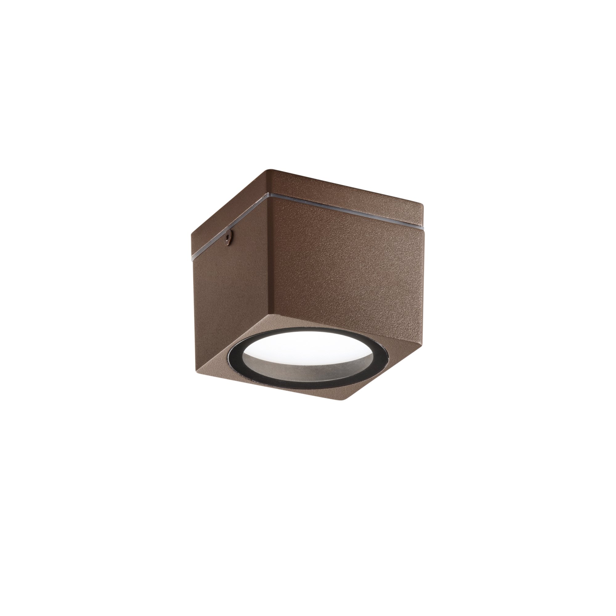 FAN I-TOWER-Q1-BRO Stropní svítidlo hliník TOWER, 1xGX53, IP54, barva corten, 90 x 90 x 72 mm - FANEUROPE