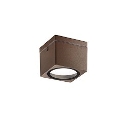 Obrázek pro produkt Stropní svítidlo hliník TOWER, 1xGX53, IP54, barva corten, 90 x 90 x 72 mm - FANEUROPE