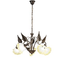 Obrázek pro produkt Závěsné svítidlo TRISTANO hnědá, 5xE14, 62 x 100 cm - FANEUROPE