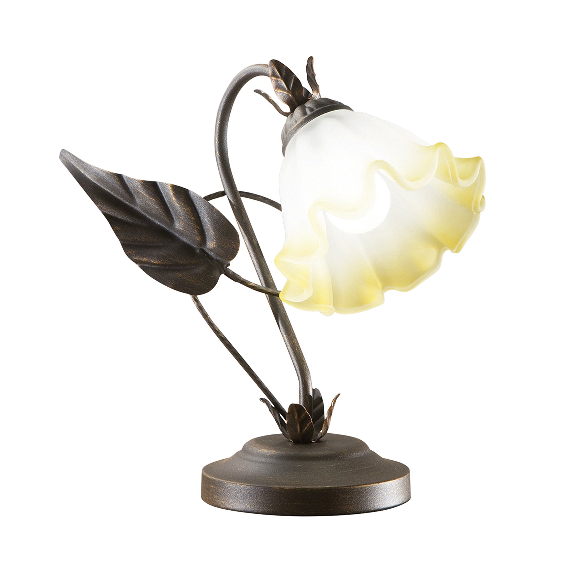 FAN I-TRISTANO-L Stolní lampa LUME TRISTANO hnědá, 1xE14, 22 x 29 cm - FANEUROPE