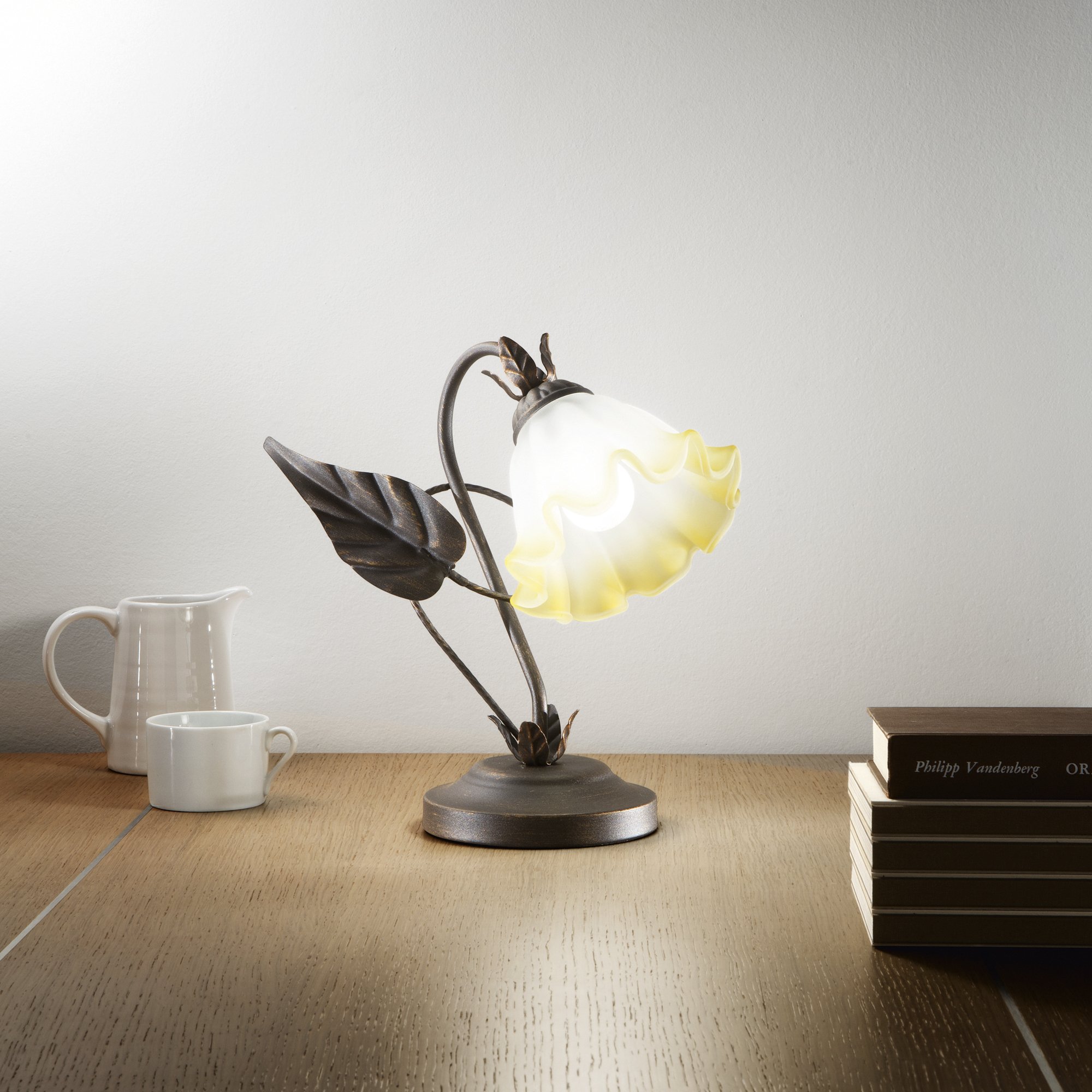 FAN I-TRISTANO-L Stolní lampa LUME TRISTANO hnědá, 1xE14, 22 x 29 cm - FANEUROPE (obrázek 3)