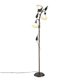 Obrázek pro produkt Stojací lampa PIANTANA TRISTANO hnědá, 3xE14, 48 x 172 cm - FANEUROPE