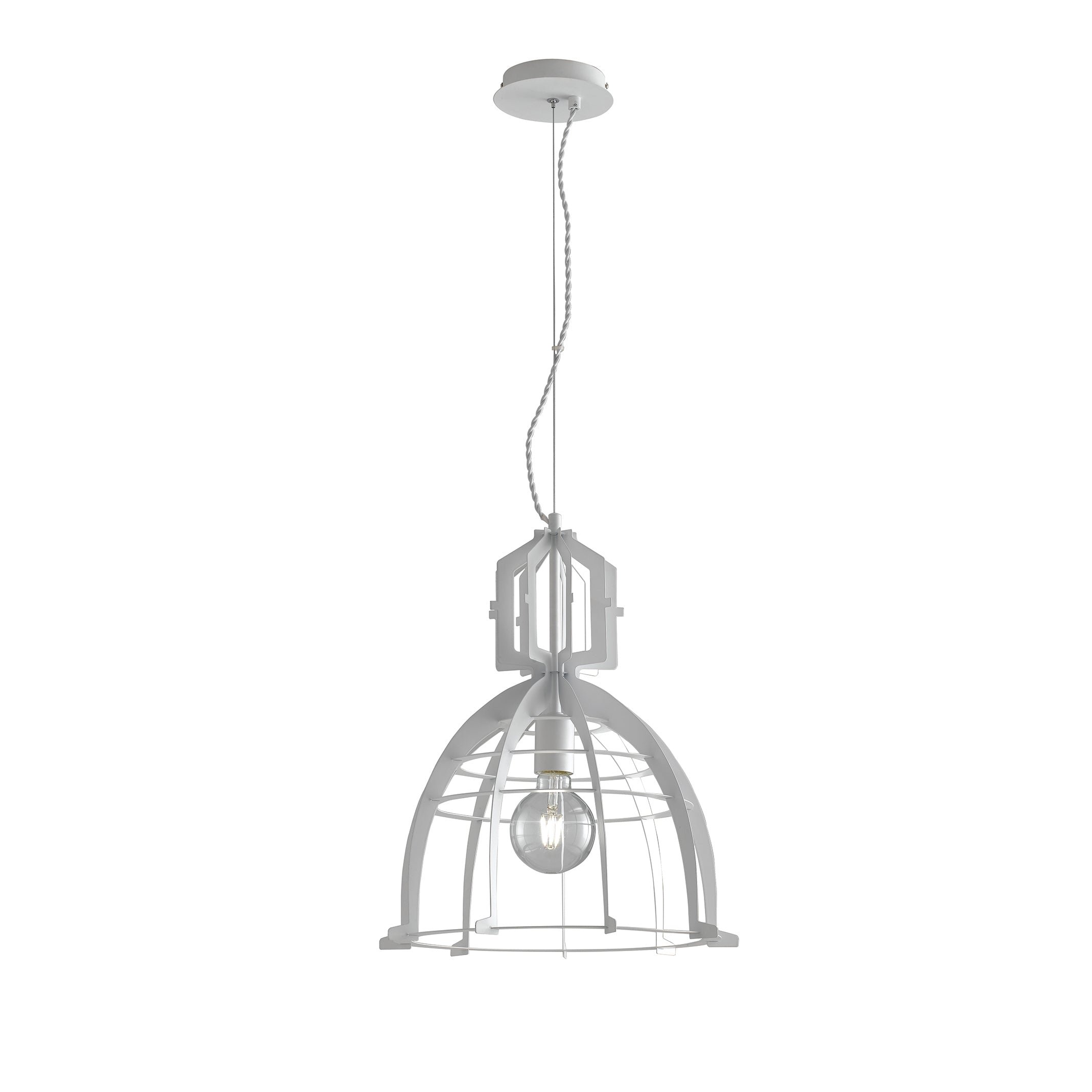 FAN I-URBAN-S40 BCO Závěsné svítidlo URBAN bílá, 1xE27, 40 x 150 cm - FANEUROPE