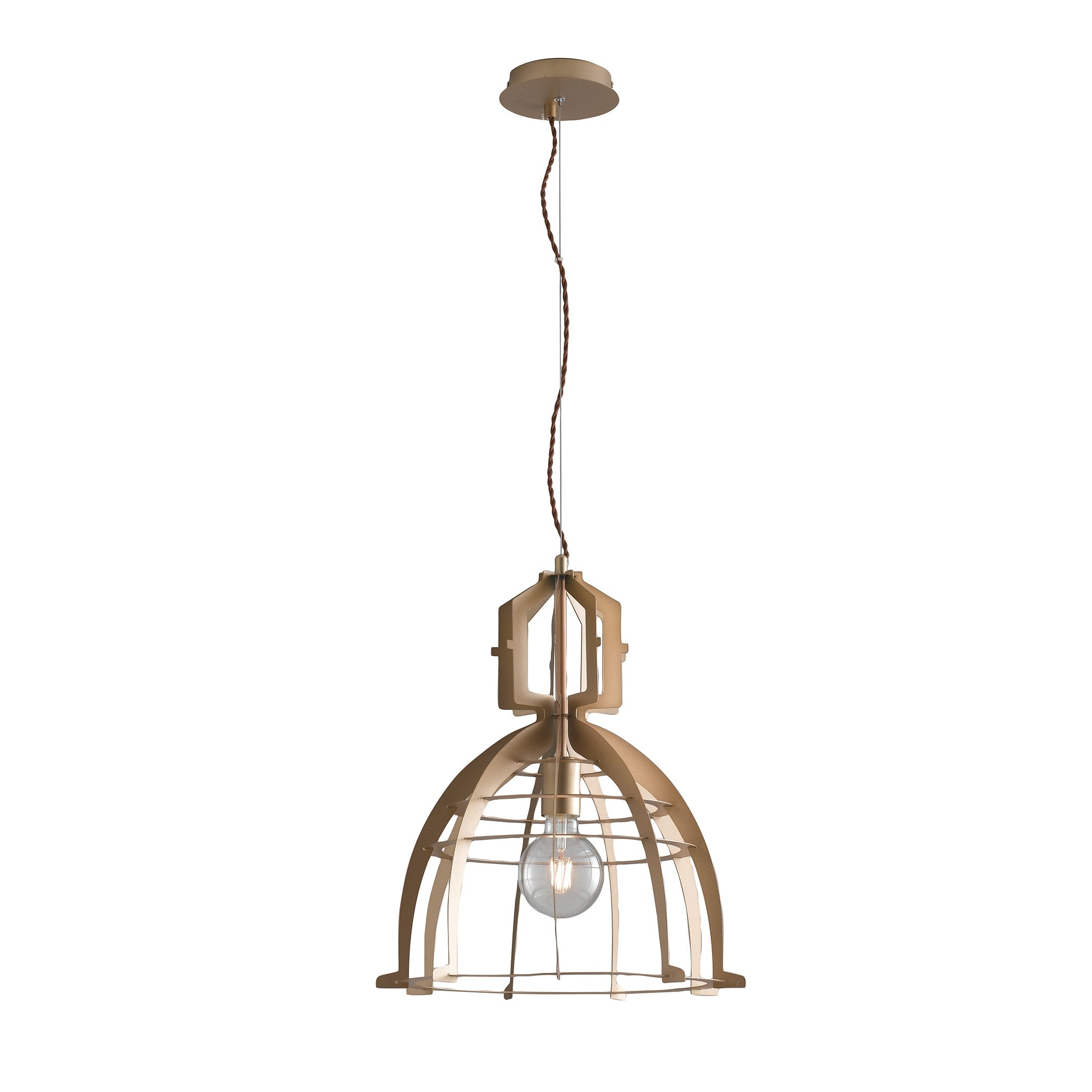 FAN I-URBAN-S40 ORO Závěsné svítidlo URBAN zlatá, 1xE27, 40 x 150 cm - FANEUROPE