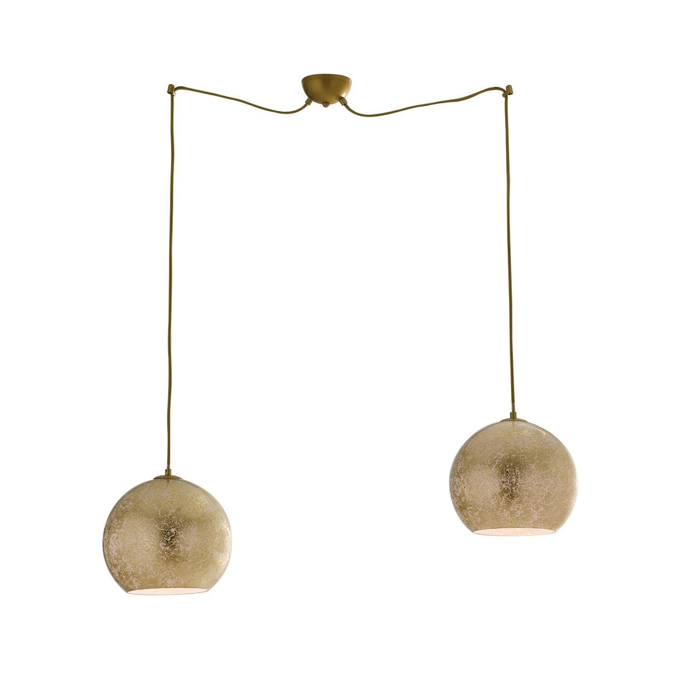 FAN I-VANITY/S2 ORO Závěsné svítidlo VANITY zlatá, 2xE27, 120 cm - FANEUROPE