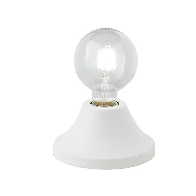 FAN I-VESEVUS-L BCO Stolní lampa LUMETTO VESEVUS bílá, 1xE27, 15 x 15 x 8 cm - FANEUROPE