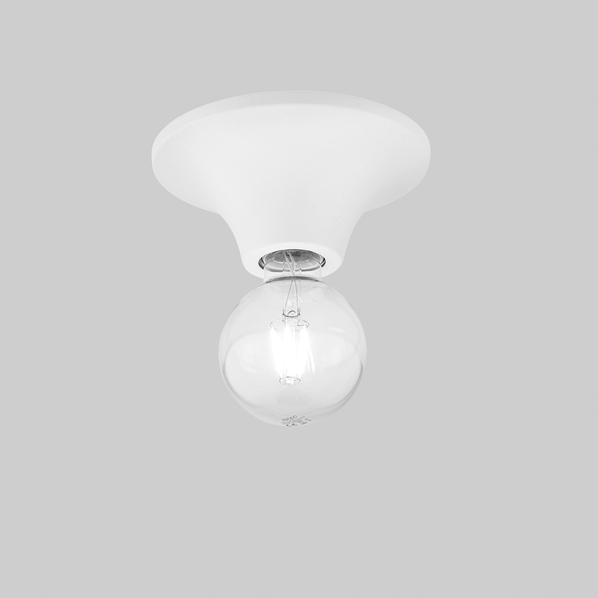 FAN I-VESEVUS-PL18 BCO Stropní svítidlo VESEVUS bílá, 1xE27, 18 x 18 x 8 cm - FANEUROPE