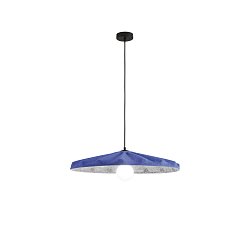 Obrázek pro produkt Závěsné svítidlo Wimbledon (oranžovo‑šedý filc) kabel 2 m, stínidlo 69 cm, objímka E27 - FANEUROPE