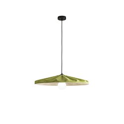 Obrázek pro produkt Závěsné svítidlo Wimbledon (zeleno‑bílý filc) kabel 2 m, stínidlo 69 cm, objímka E27 - FANEUROPE