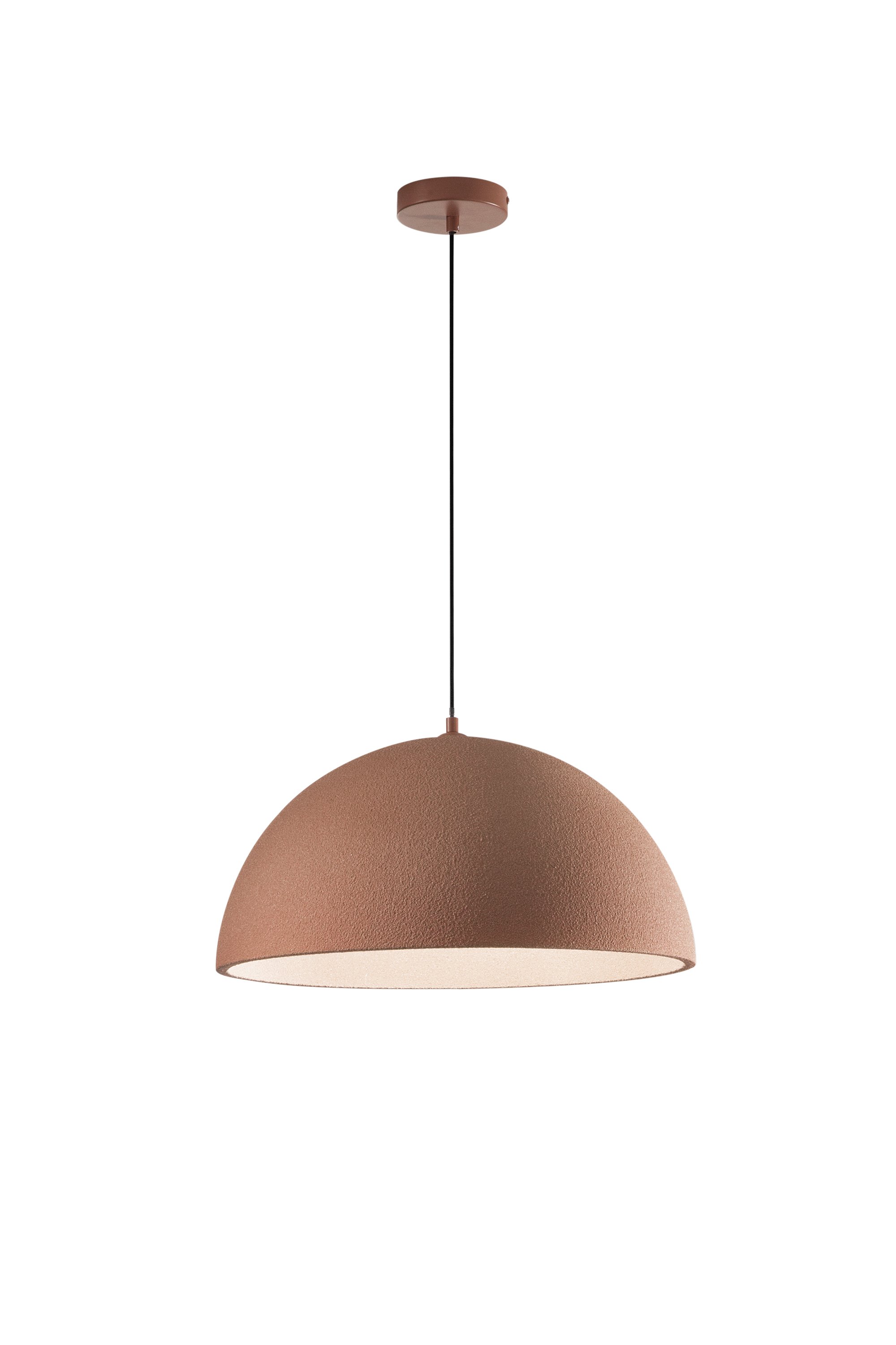 FAN I-XENIA-S-ROS Závěsné svítidlo Xenia (červené PU) objímka E27, pr. 50 x 200 cm - FANEUROPE