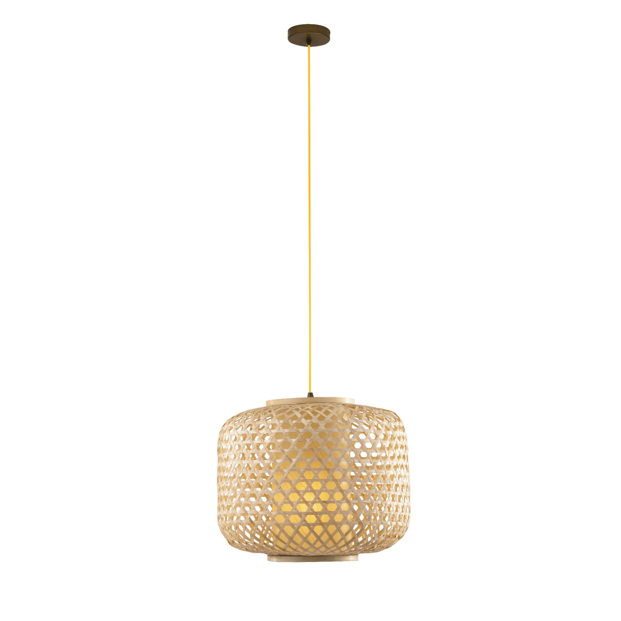 FAN I-ZEN-S-M Závěsné svítidlo ZEN OCRA, 1xE27, 40 x 40 x 120 cm - FANEUROPE