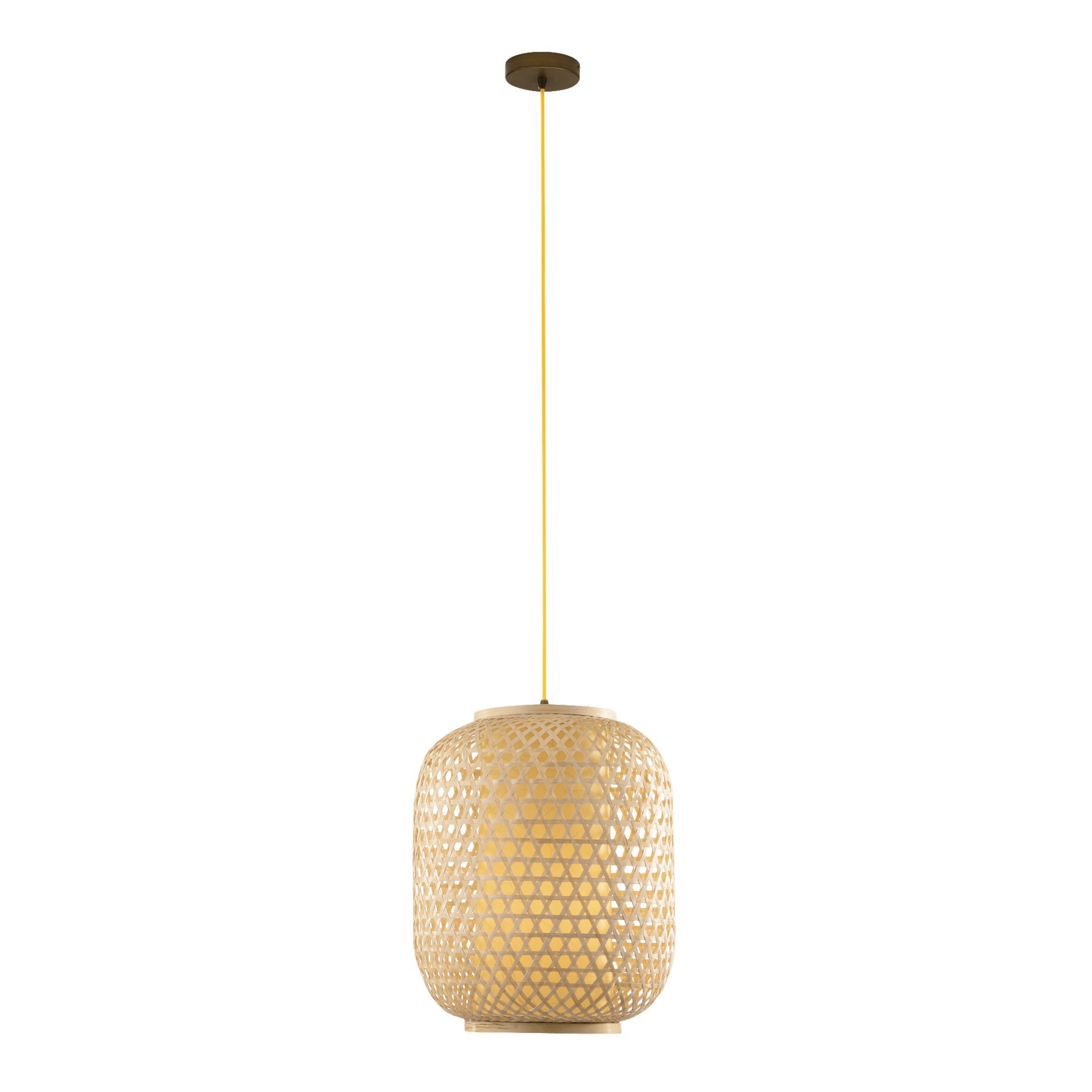 FAN I-ZEN-S-S Závěsné svítidlo ZEN OCRA, 1xE27, 30 x 30 x 120 cm - FANEUROPE