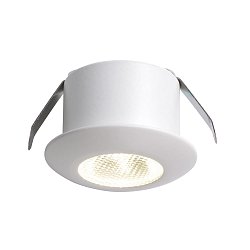 Obrázek pro produkt Podhledové zápustné svítidlo Asso, bílé, hliník, 1 x 1 W, 100 lm, modrá barva, 3,2 x 3,2 x 2,2 cm - FANEUROPE