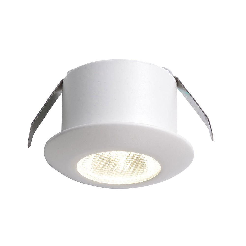 FAN INC-ASSO-R30C Zápustné svítidlo LED ASSO, bílá, hliník, 1 W, 100 lm, 3000 K, 3,2 x 3,2 x 2,2 cm - FANEUROPE