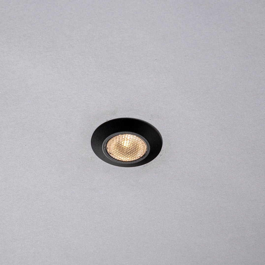 FAN INC-ASSO-R30C-NER Zápustné svítidlo LED ASSO, černá, hliník, 1 W, 100 lm, 3000 K, 3,2 x 3,2 x 2,2 cm - FANEUROPE