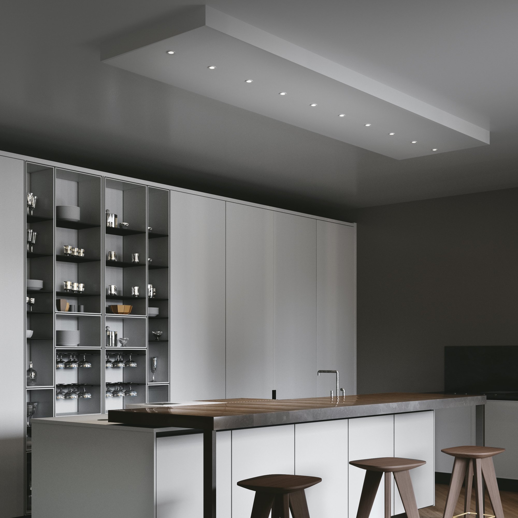 Obrázek produktu Vestavné svítidlo Dama (bílé) 3 W, 340 lm, 3000 K, čtvercová i kulatá objímka, 4,4 x 4,4 x 2,8 cm - FANEUROPE 3 Obrázek produktu Vestavné svítidlo Dama (bílé) 3 W, 340 lm, 3000 K, čtvercová i kulatá objímka, 4,4 x 4,4 x 2,8 cm - FANEUROPE 3