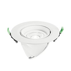 Obrázek pro produkt Zápustné svítidlo LED Delta, hliník, bílá/stříbrná, COB, 38 W, 4300 lm, CCT, 19,5 x 19,5 x 23 cm - FANEUROPE