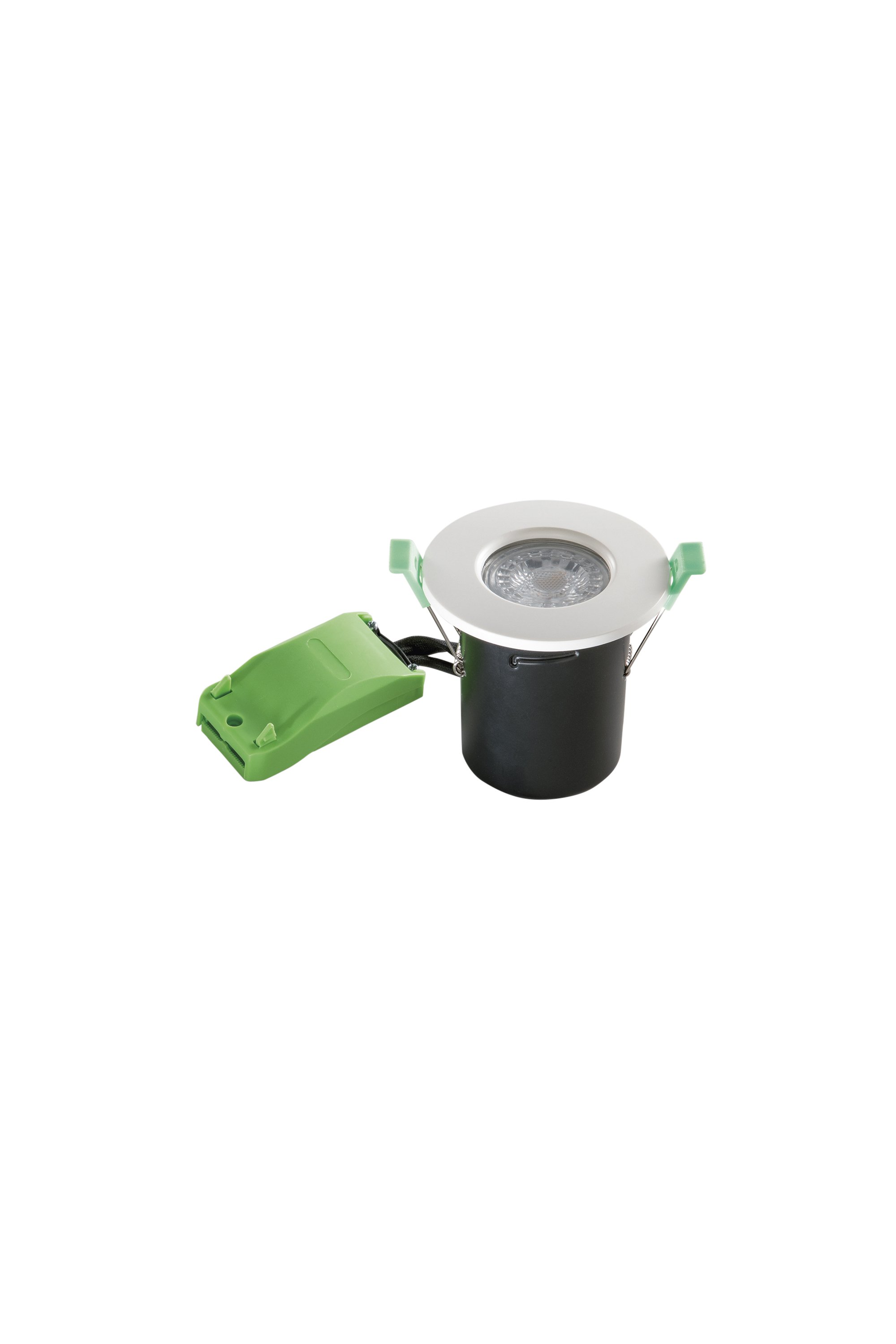 FAN INC-DUPLEX-R85-BCO Vestavné svítidlo Duplex (bílé kovové) IP65, 1 x GU10, pr. 86 x 86.6 mm (výřez pr. 65–75 mm) - FANEUROPE