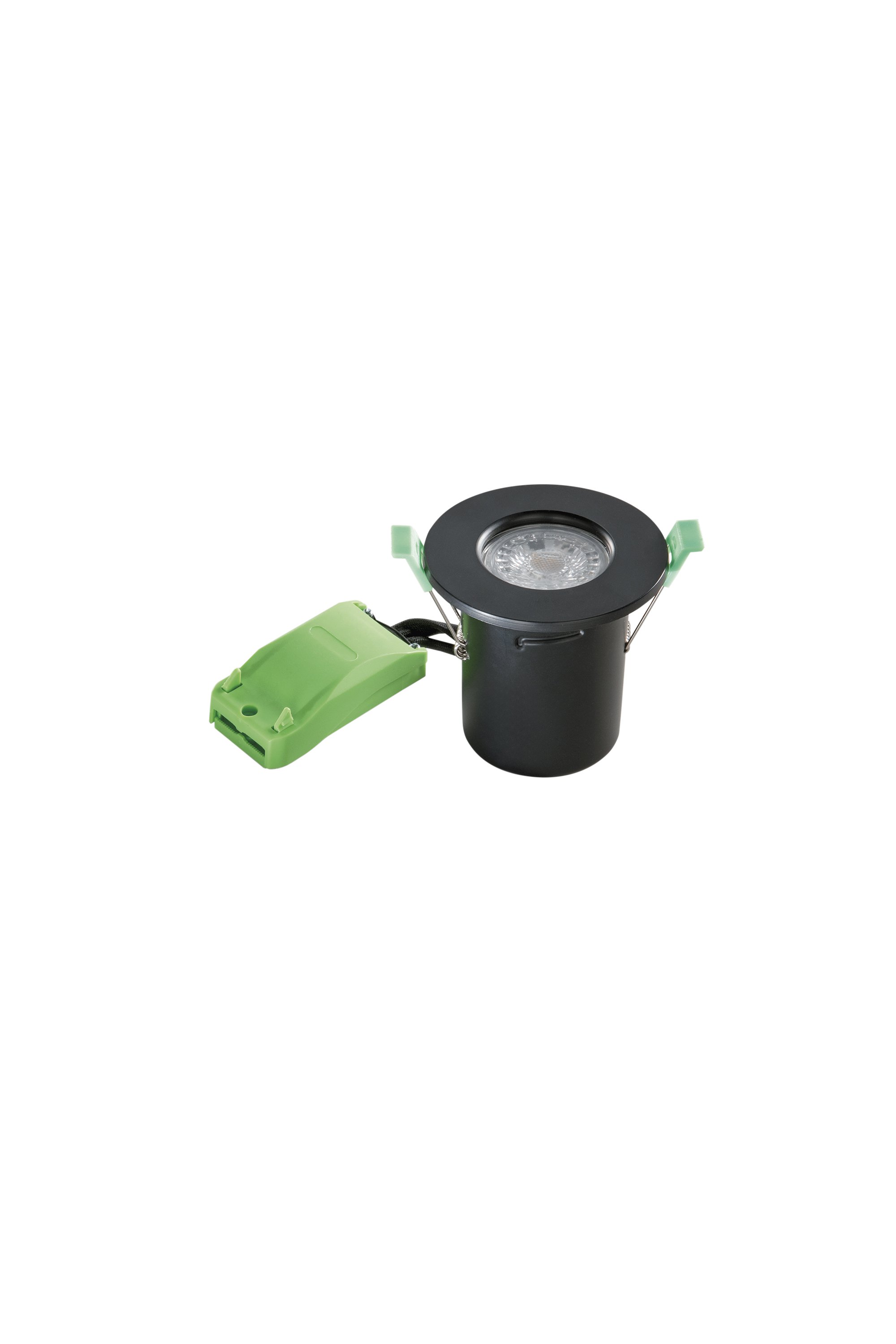 FAN INC-DUPLEX-R85-NER Vestavné svítidlo Duplex (černé kovové) IP65, 1 x GU10, pr. 86 x 86.6 mm (výřez pr. 65–75 mm) - FANEUROPE